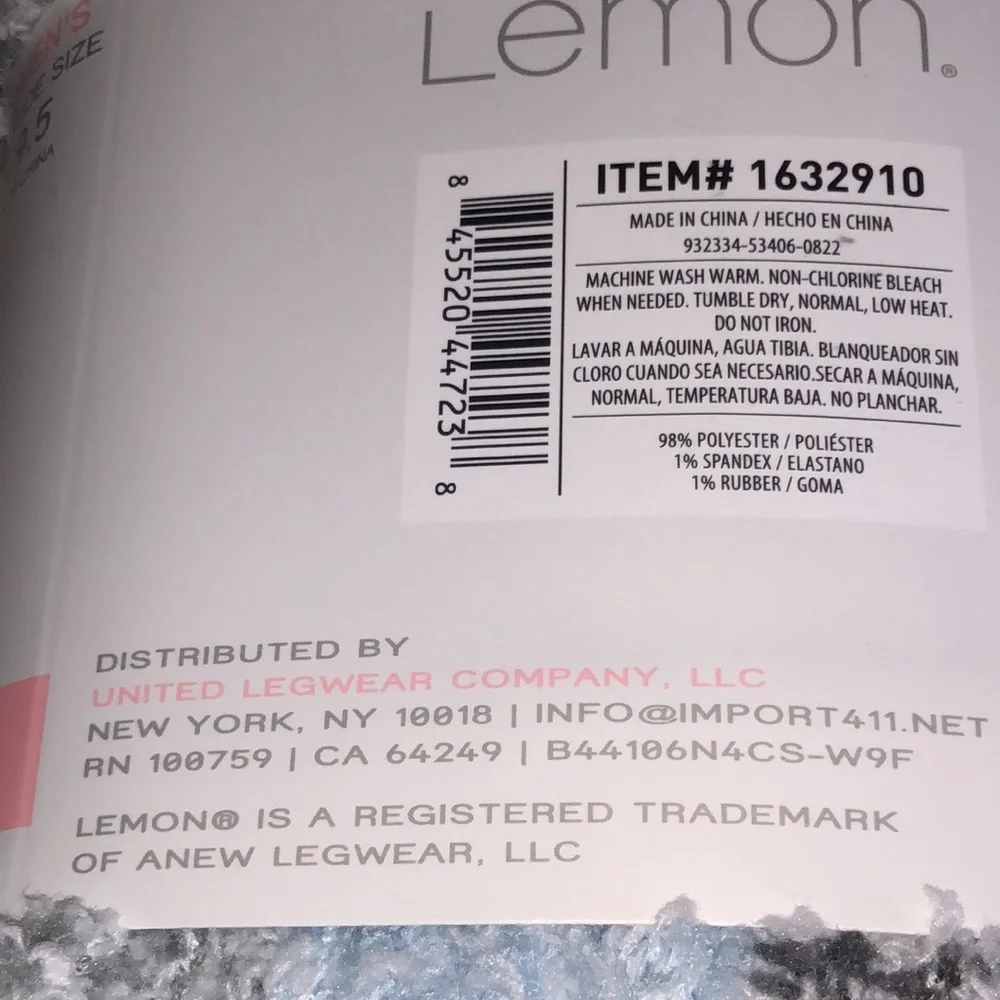 LEMON 4 PAIRS COZY SOCKS